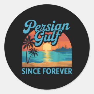 Retro Persian Bukt Est for Vinatge Bukt per Runt Klistermärke