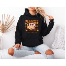 Retro Personlig Halloween Teacher T Shirt