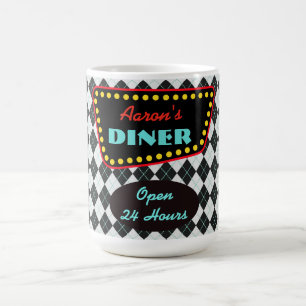 Retro Personlig Middag Mugg