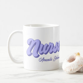 Retro Personlig Nurse Mugg