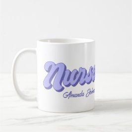 Retro Personlig Nurse Mugg