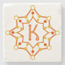 Retro-Personligen för design i mitten av århundrad Stenunderlägg