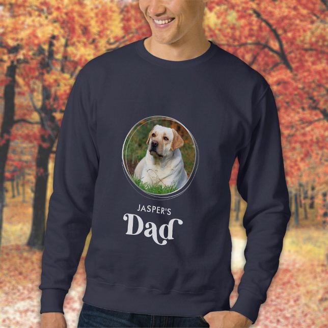 Retro Pet-foto för Cute Hund Personlig Lång Ärmad Tröja (Skapare uppladdad)