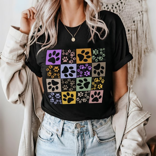 Retro Pet Tass har kontrollerats T Shirt (Skapare uppladdad)