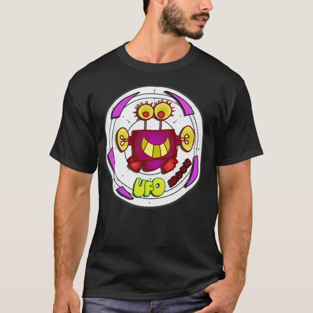 Retro Peters Ice Cream Ufo Klubb (70S) - Måne T Shirt (Framsida)