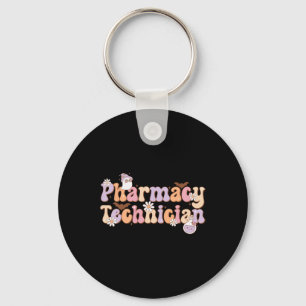 Retro Pharmacy Technician Halloween Spooky Pharmac Nyckelring