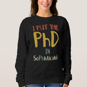 Retro Phd Studenten Student School Doctorate Deg T Shirt
