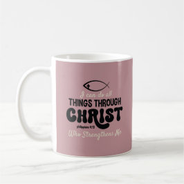 Retro Philippians 4:13 Kaffemugg