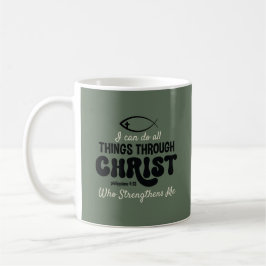 Retro Philippians 4:13 Kaffemugg