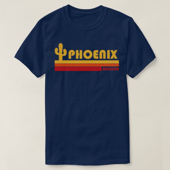 Retro Phoenix Arizona T Shirt (Design framsida)