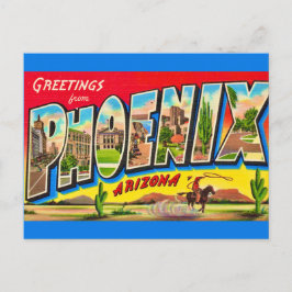 Retro Phoenix Arizona vykort