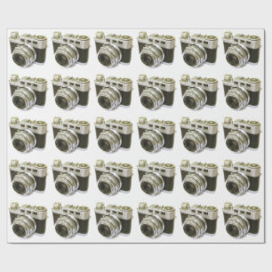 RETRO PHOTO CAMERA MOTIF PRESENTPAPPER