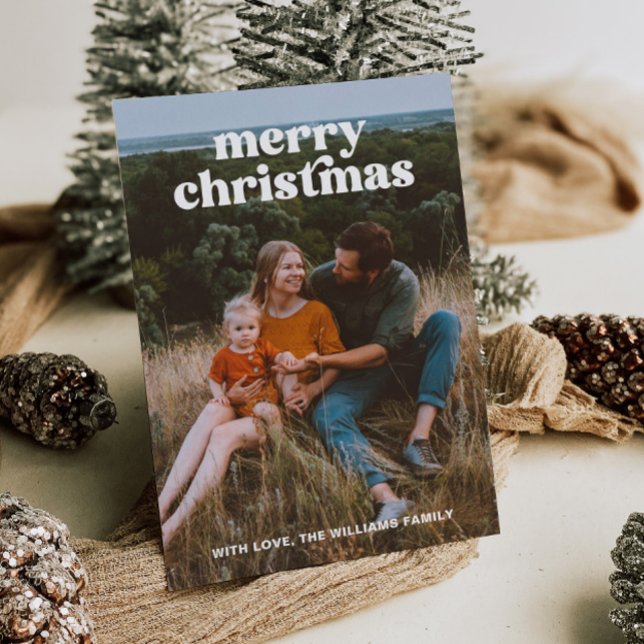 Retro Photo God jul Card Julkort (Skapare uppladdad)