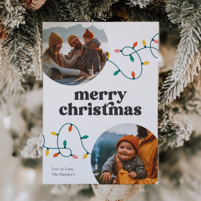 Retro Photo God jul Card Julkort (Skapare uppladdad)