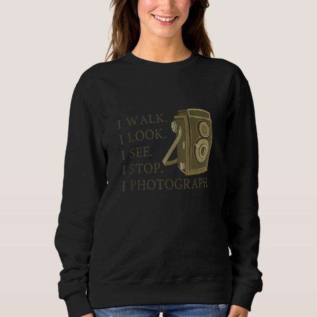 Retro Photography Old Camera Photographer Inspirin T Shirt (Framsida)