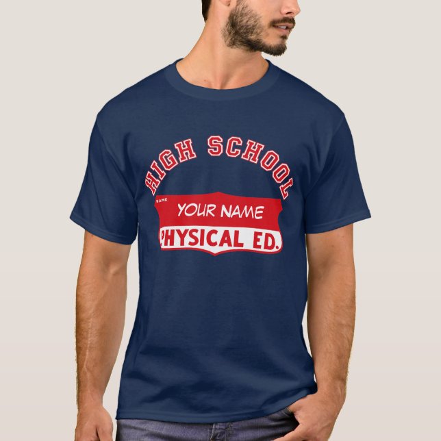 Retro Phys. Ed. Skjorta Tee (Framsida)