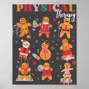 Retro Physical Therapy Gingerbrows Jul Pt Fu Poster