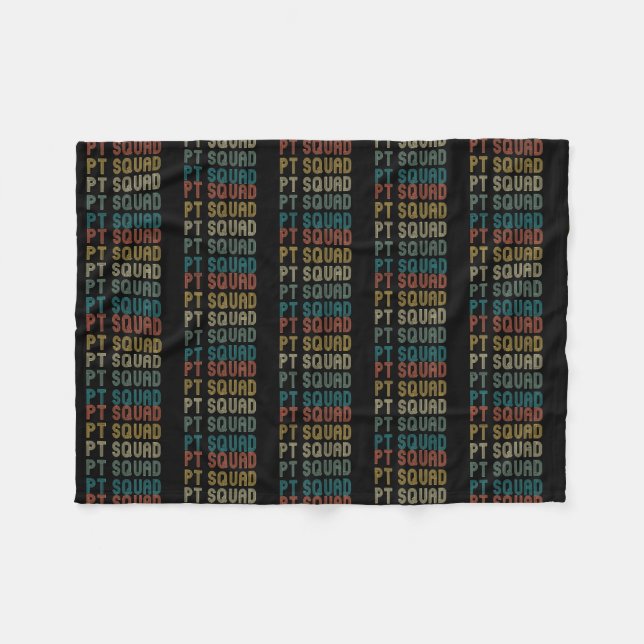 Retro Physical Therapy PT Squad Therapist Idea  Fleecefilt (Framsidan (Horisontell))