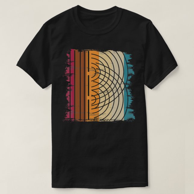 Retro Physicist Science Nerd Scientist Gift Quantu T Shirt (Design framsida)