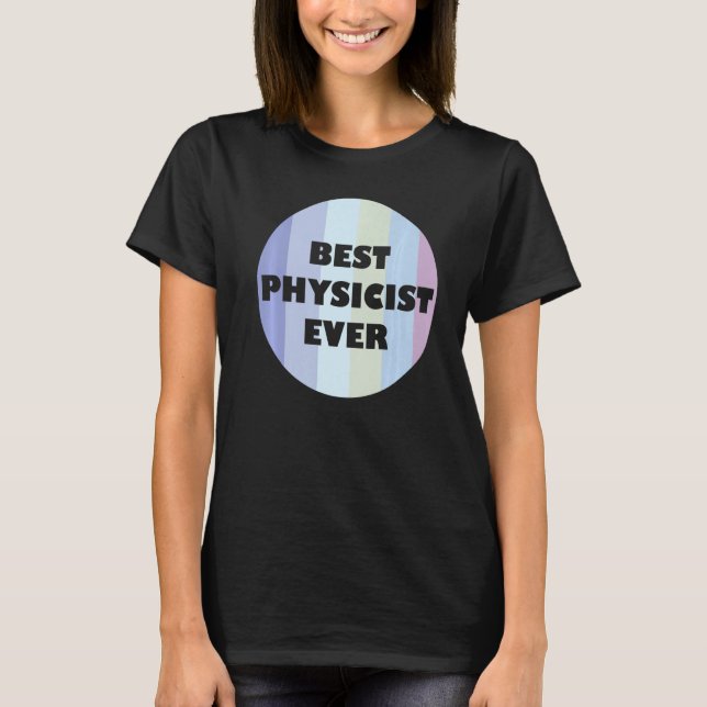 Retro Physics Education Best Physicist någonsin T Shirt (Framsida)