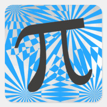 Retro Pi-symbol-klistermärken - Coolt Pi-dagsprese