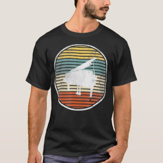 Retro Piano Player Pianist Gift Tangentbord Musici T Shirt
