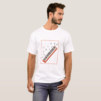 Retro pianoklaviatyr T-shirt ny