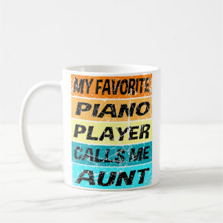 Retro Pianotröja Min Favorit Kallar Mig Faster Pia Kaffemugg