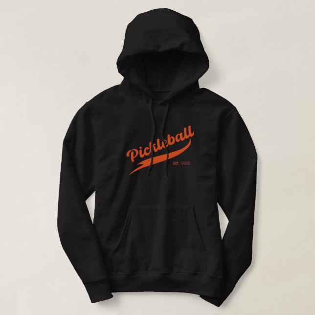 Retro Pickleball-Anpassningsbar Hoodie (Design framsida)