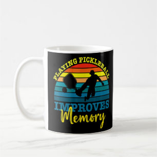 Retro Pickleball förbättrar Minne Pickleba Kaffemugg