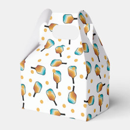 Retro Pickleball Paddles & Boll Mönster Presentaskar