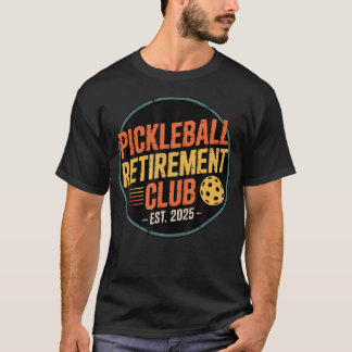 Retro Pickleball Pensionärs Klubbdräkt Retro T Shirt