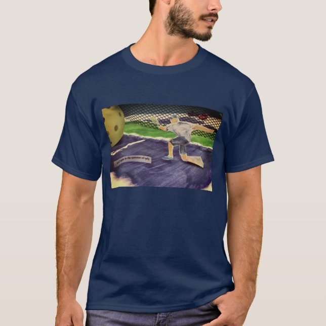Retro Pickleball play T-Shirt (Framsida)