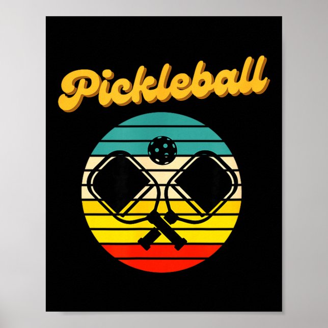 Retro pickleball  poster (Framsidan)