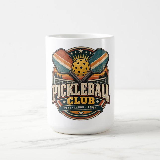 Retro Pickleballklubb Kaffemugg (Center)
