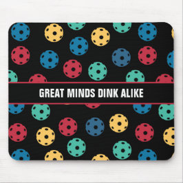 😍 Retro Picklebollar / svart med anpassningsbar Musmatta