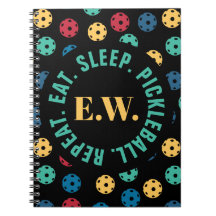 😍 Retro Picklebollar / svart med initialer