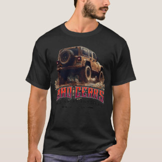 Retro Pickup Lastbil för SUV-drivrutiner 4WD-kampa T Shirt