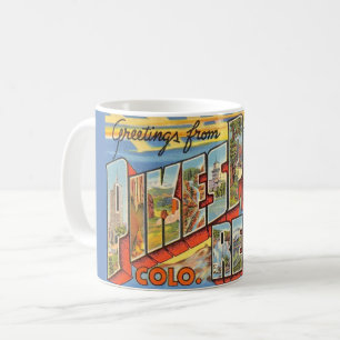 Retro Pikes Peak Colorado Mugg