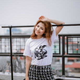 Retro Pin-Up Dragon Tee! T Shirt