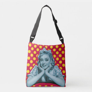 Retro Pin-Up Girl Pop Art Axelväska
