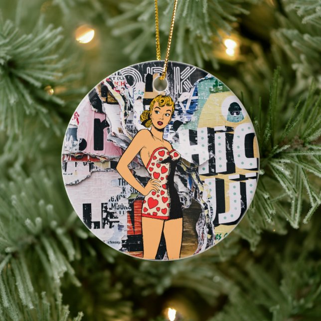 Retro Pin-Up Street Pop Ornament (Träd)