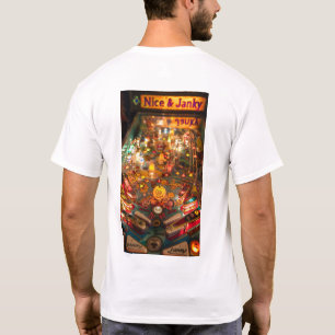 Retro Pinball Maskin Graphic Tee