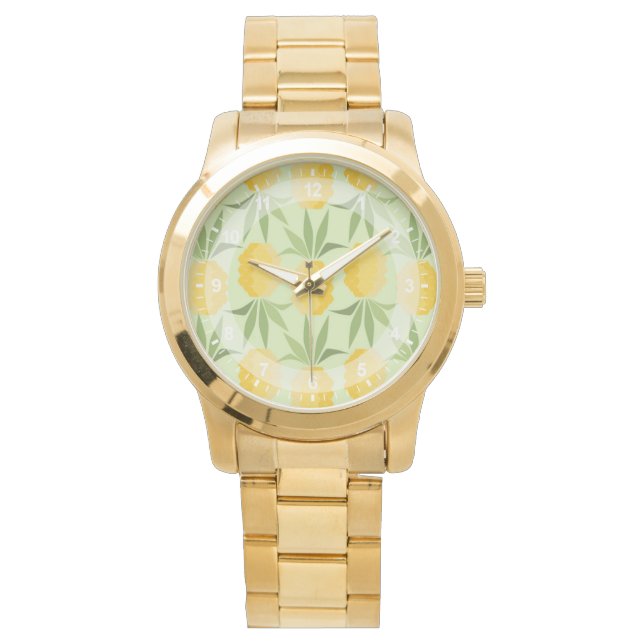 Retro Pineapples Armbandsur (Framsida)