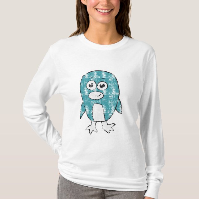 Retro Pingvin T Shirt (Framsida)