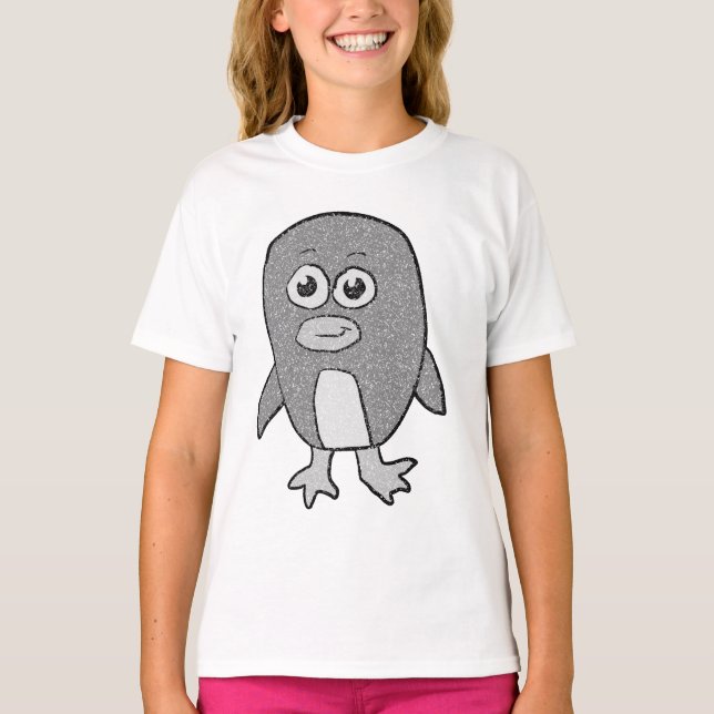 Retro Pingvin T Shirt (Framsida)