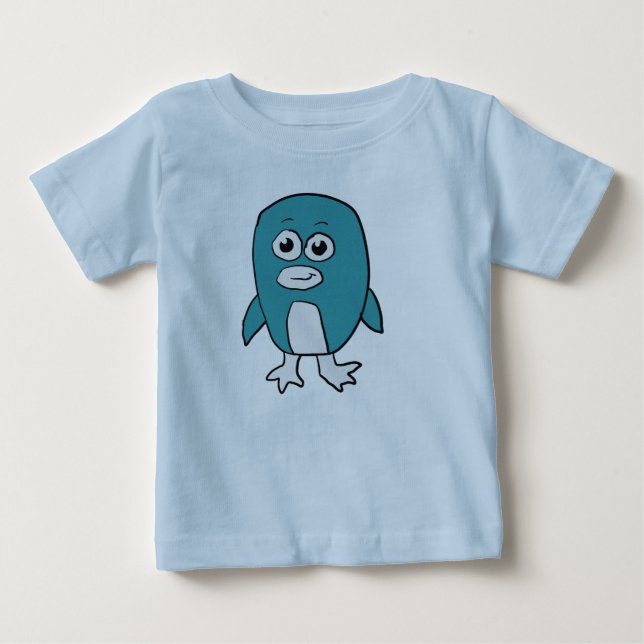 Retro Pingvin T Shirt (Framsida)