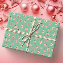Retro Pink Christmas Ornaments