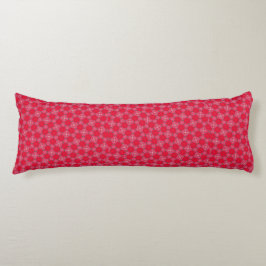 Retro Pink Clover Pattern Body Pillow Kroppskudde