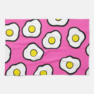 Retro pink egg towel kökshandduk